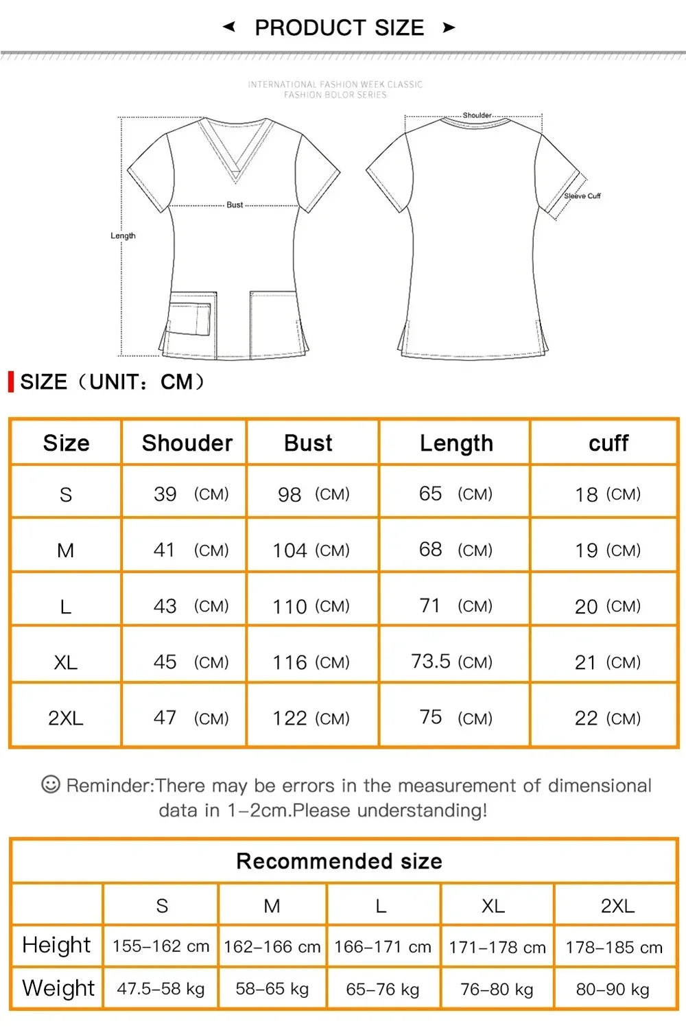 Medrubs Series printed Scrub top