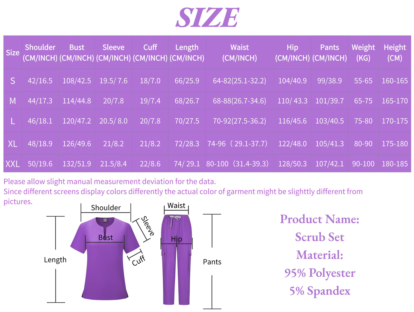 Scrubs Uniform Women Nurse Scrub Set