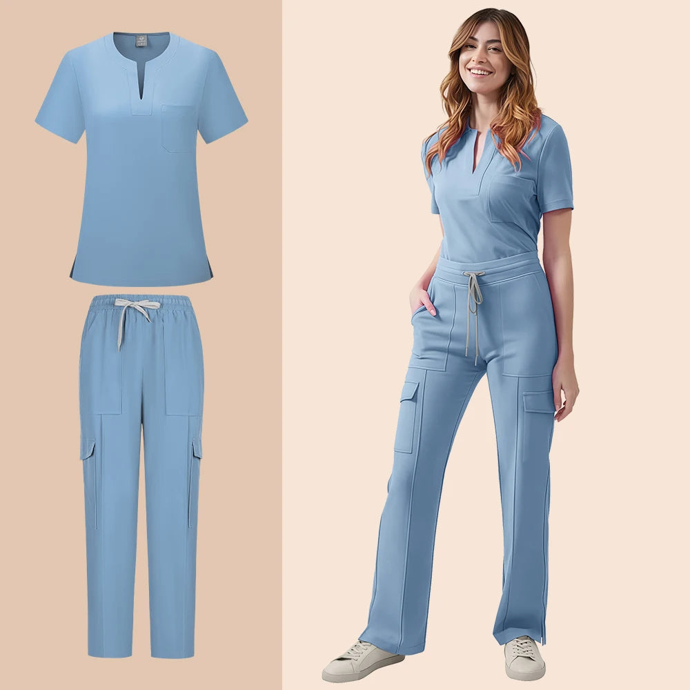 Scrubs Uniform Women Nurse Scrub Set