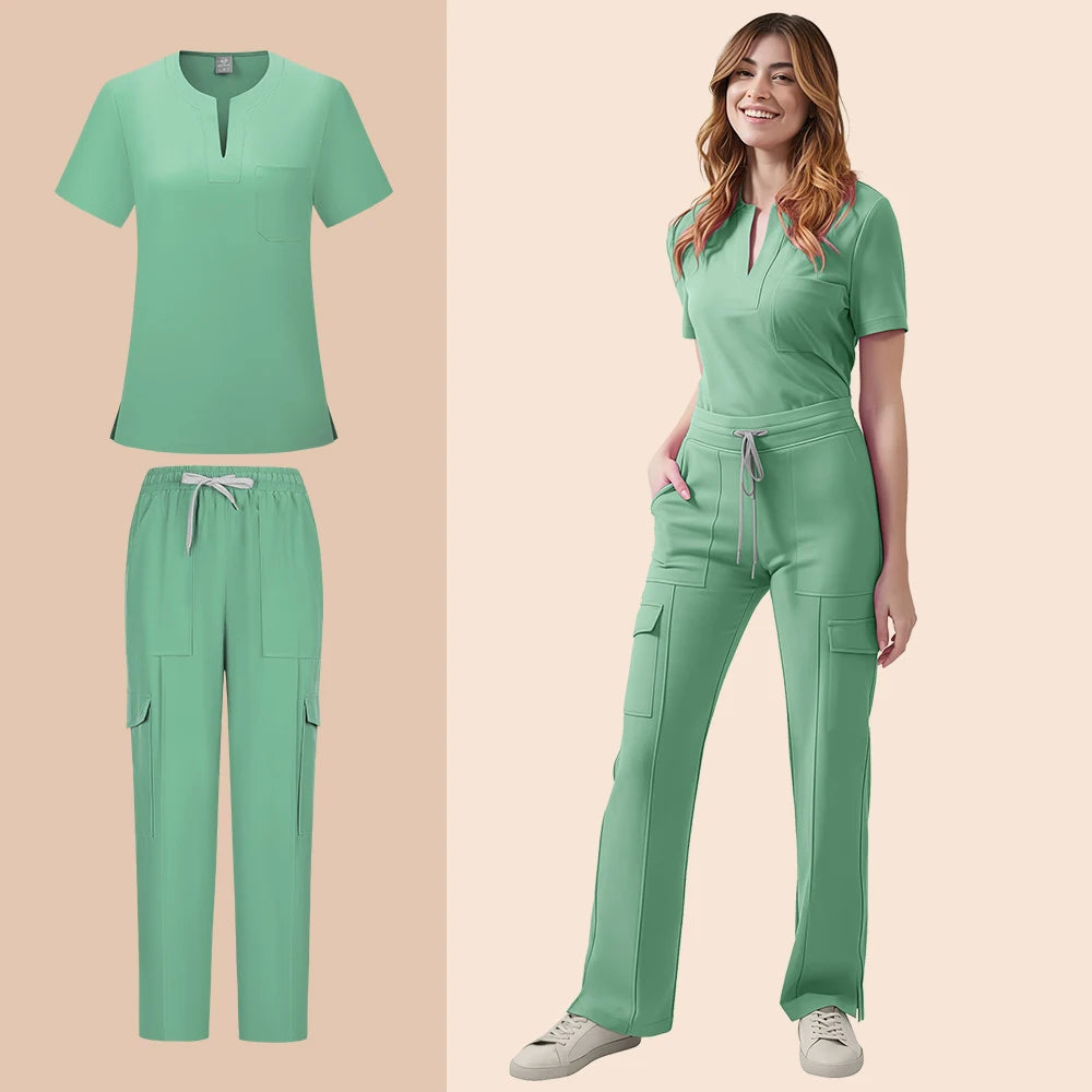 Scrubs Uniform Women Nurse Scrub Set